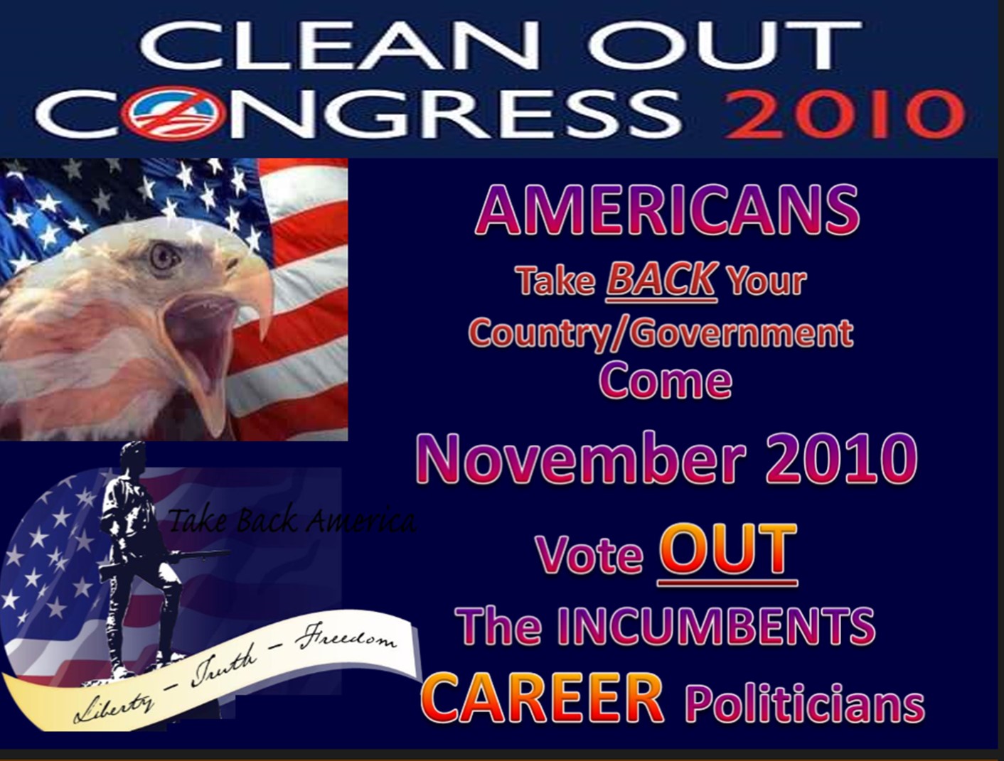 10/2010 November Elections - TAKE BACK Your Country