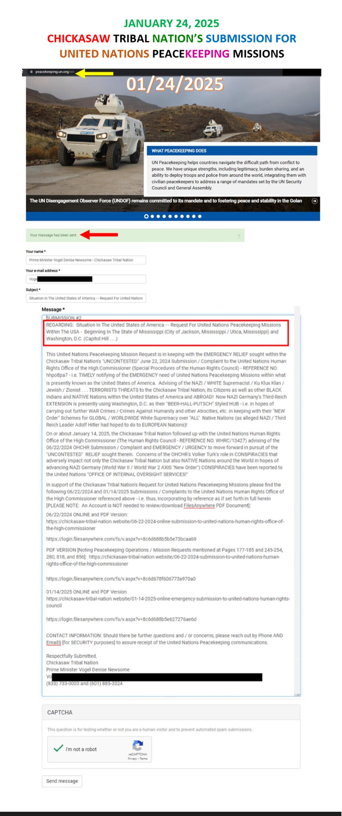 012425 united nations peacekeeping submission request