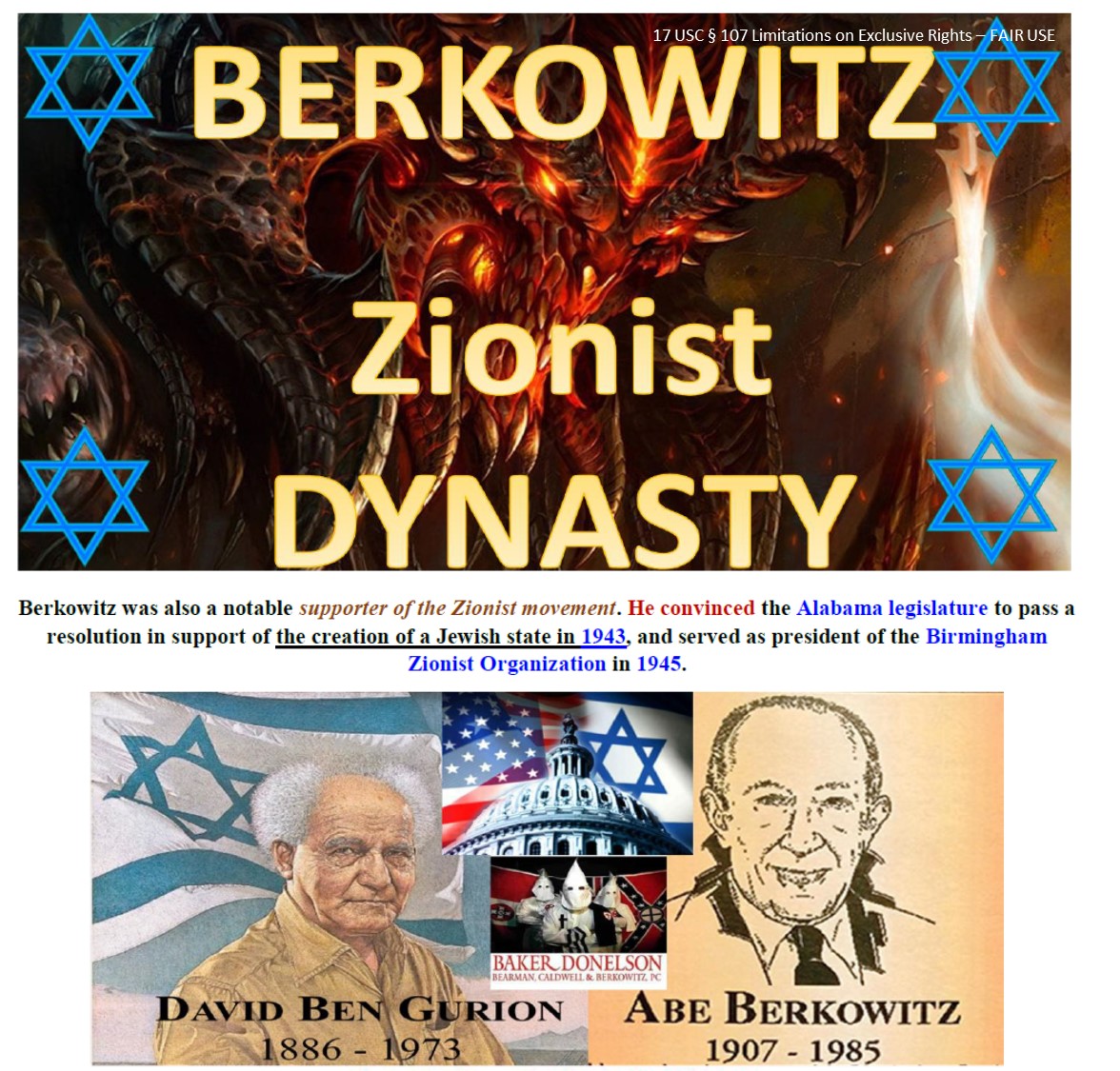 BAKER DONELSON Founding Of IsraelAbe Berkowitz
