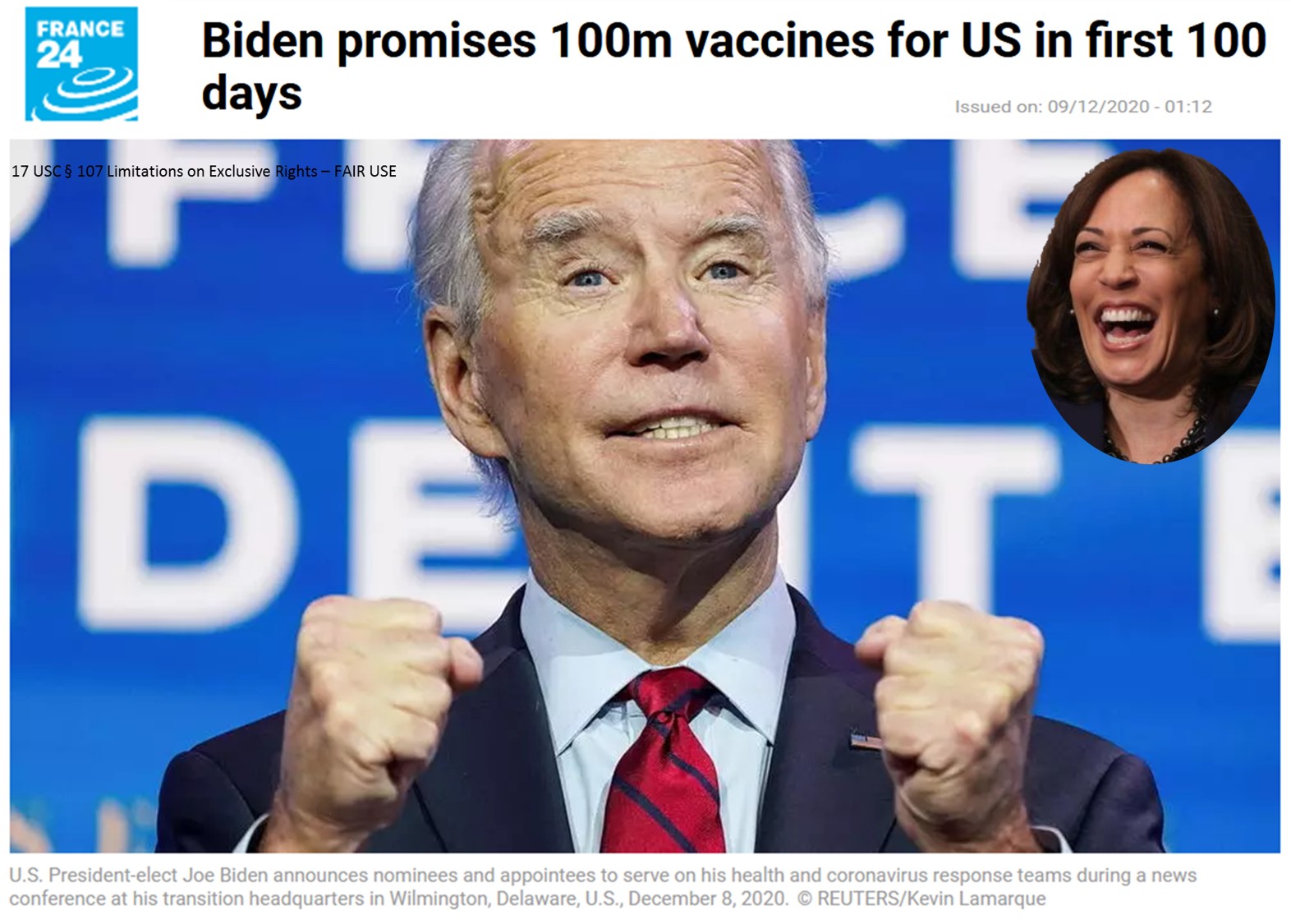 JOE Biden 100Million Vaccines In 100 Days