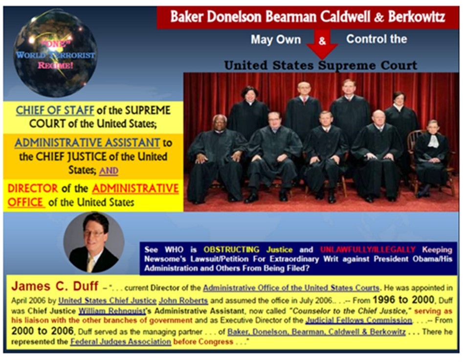 BAKER DONELSON James C Duff Director Administrative Office of the United States Courts