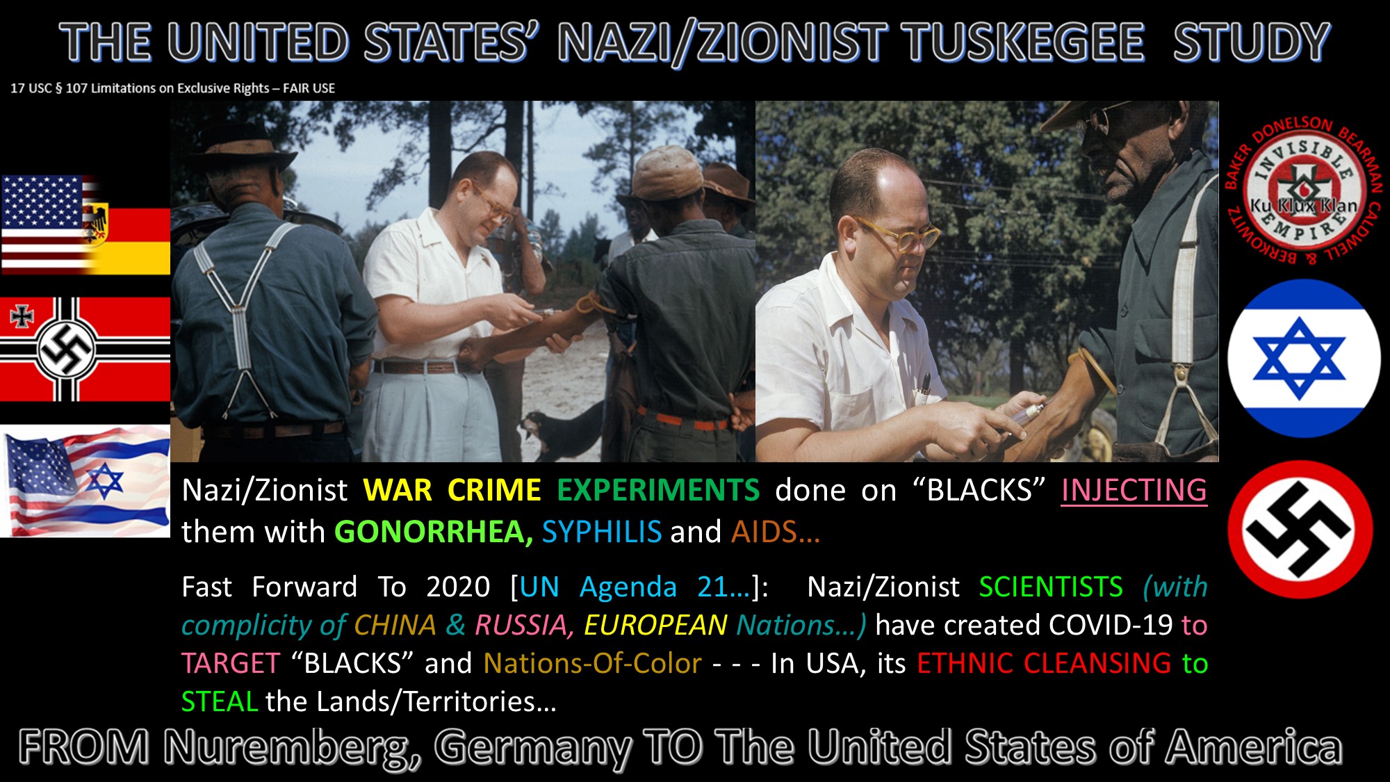 NAZI ZIONISTNurembergStudy TuskegeeStudy2