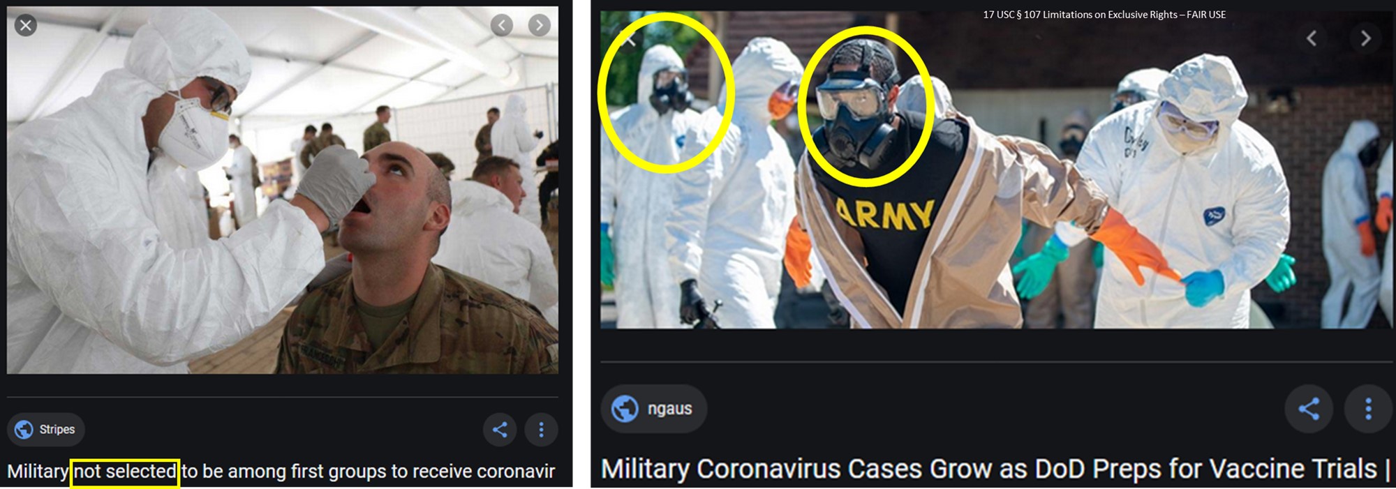 USA MILITARY Coronavirus BIOCHEMICAL Warfare OUTFITS