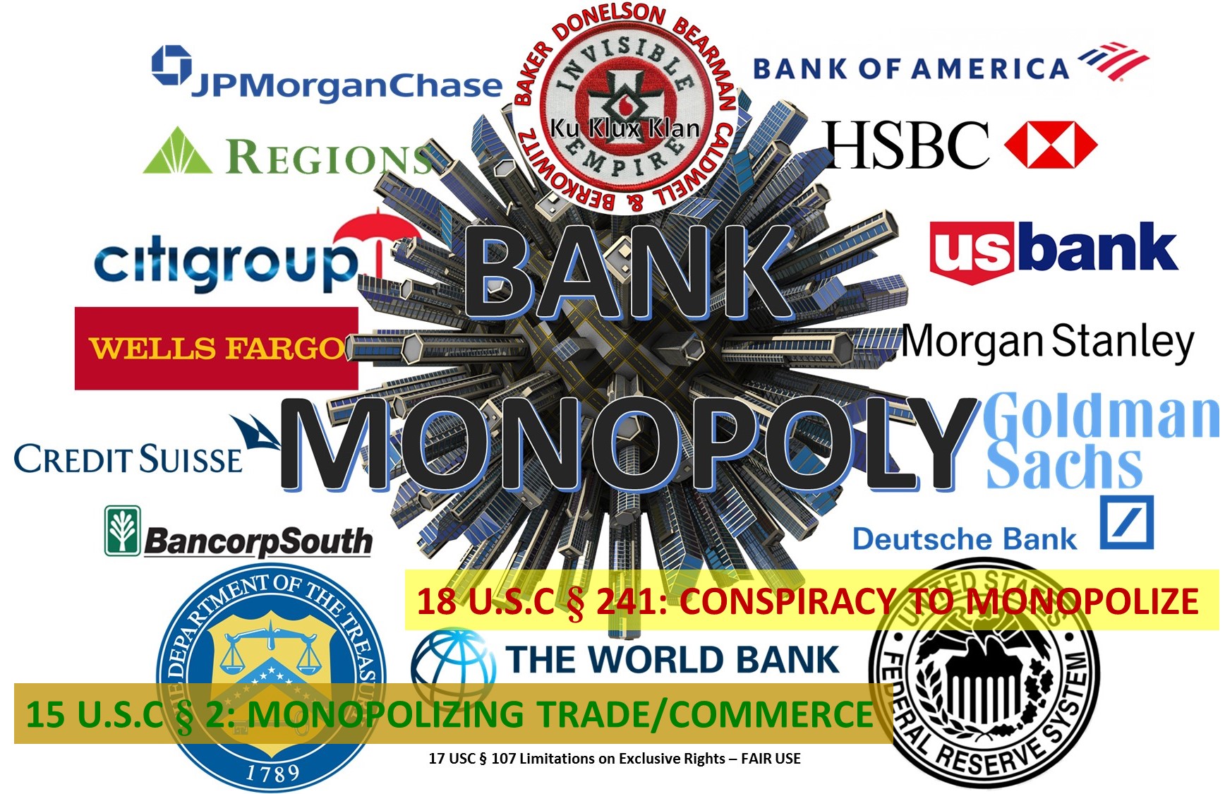 USA GLOBAL Banking MONOPOLIES