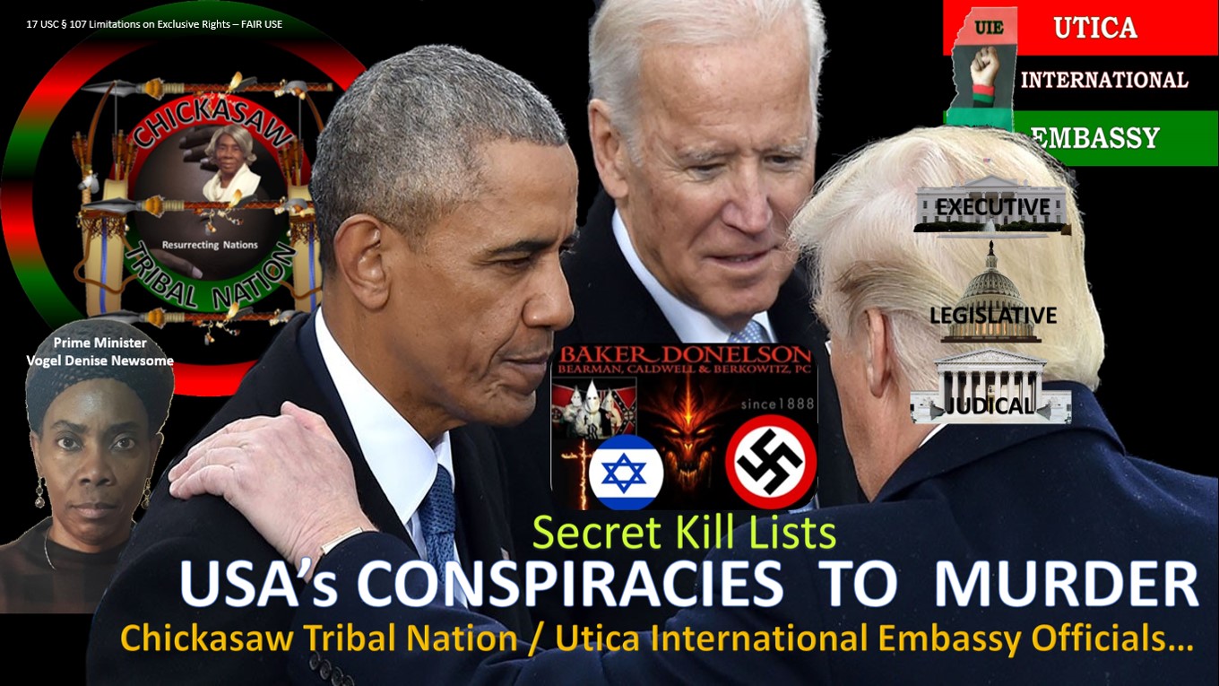 USA Secret Kill Lists CONSPIRACIES To MURDER
