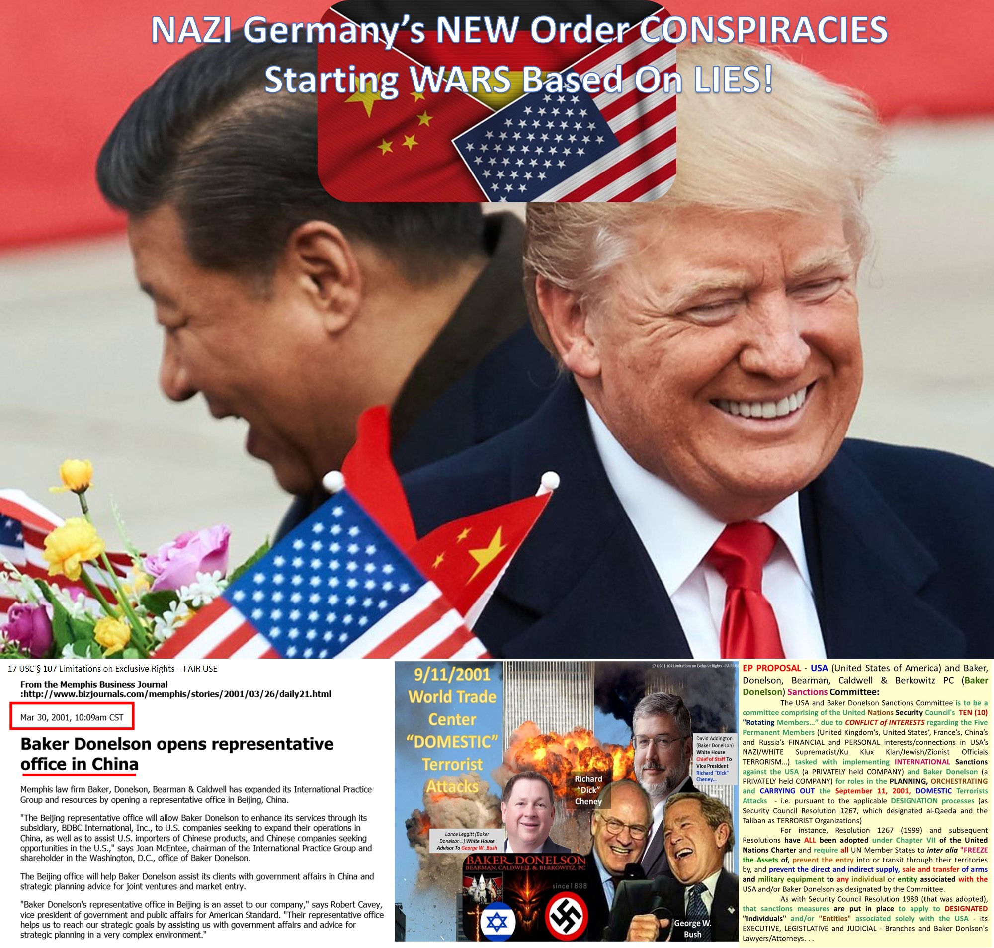 United States NAZI KKK Jews Zionists and CHINA NEW Order CONSPIRACIES