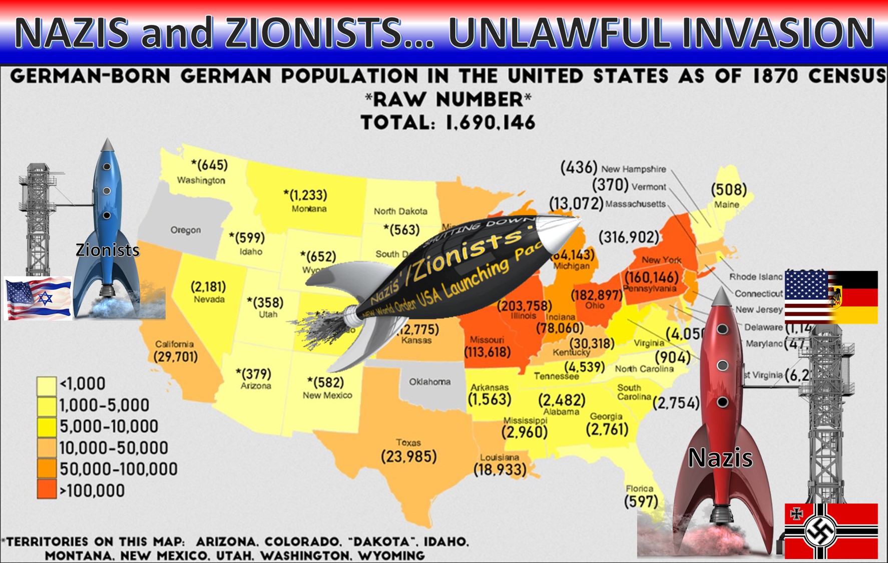 USA German Nazi Zionist LAUNCHING Pad