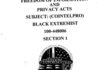 Document: [FBI CoIntelPro Against BLACK Extremists Section 01]
