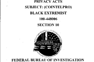 Document: [FBI CoIntelPro Against BLACK Extremists Section 10]