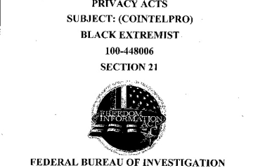 Document: [FBI CoIntelPro Against BLACK Extremists Section 21]